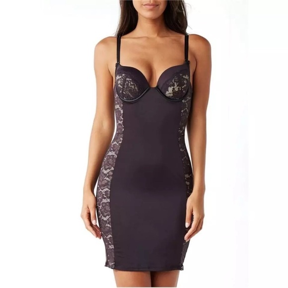 New Maidenform Firm Control Foundations Women’s 34C Built In Bra Slip Underware - Picture 4 of 12